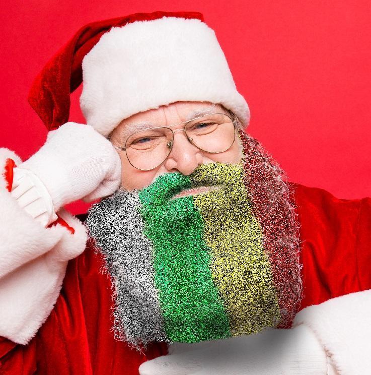 Beardaments Glitterbeard - Beard Glitter-Glitter Beard-Beardaments-Red-Beardaments Beard Ornaments Glitter