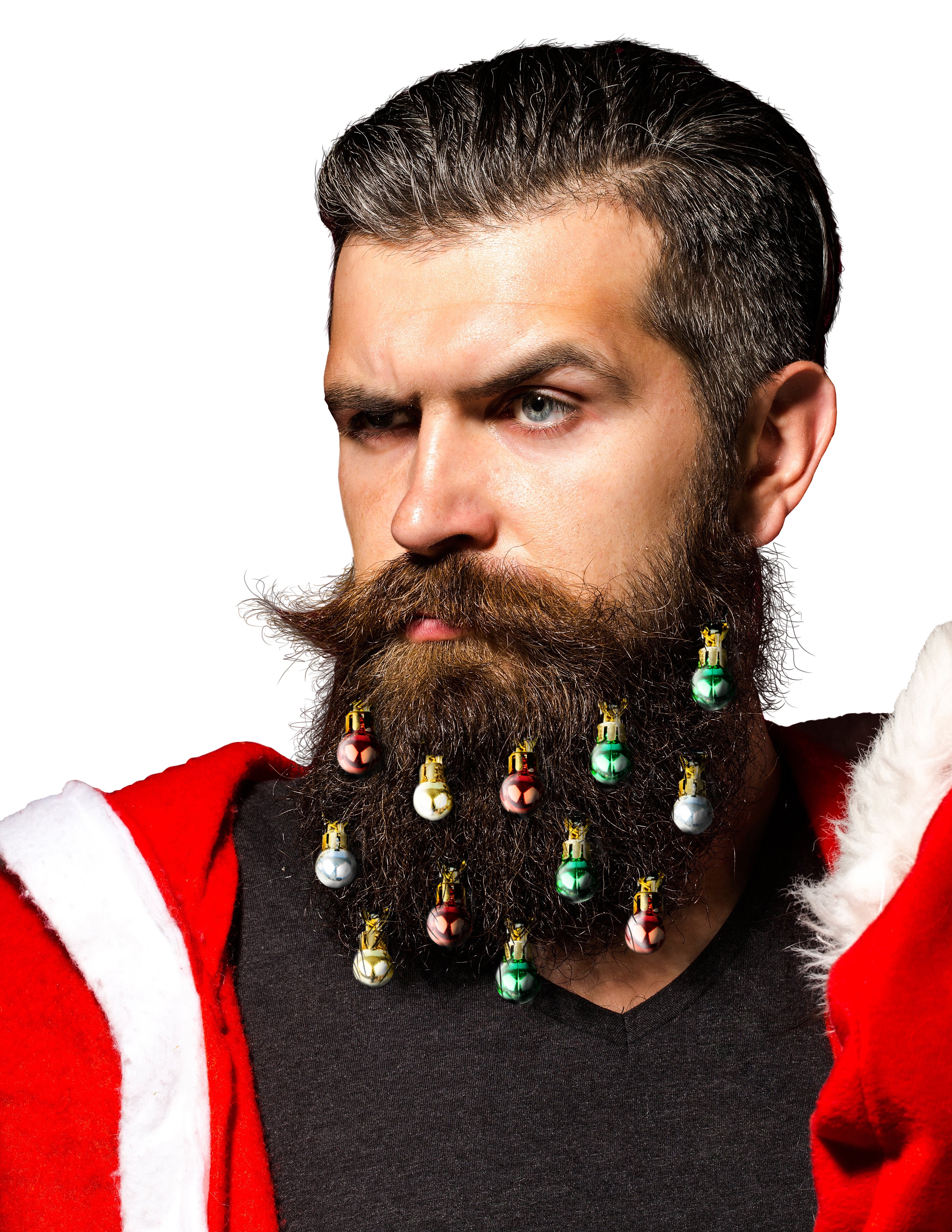 NEW! Beardaments Lights- Light Up Beard Ornaments