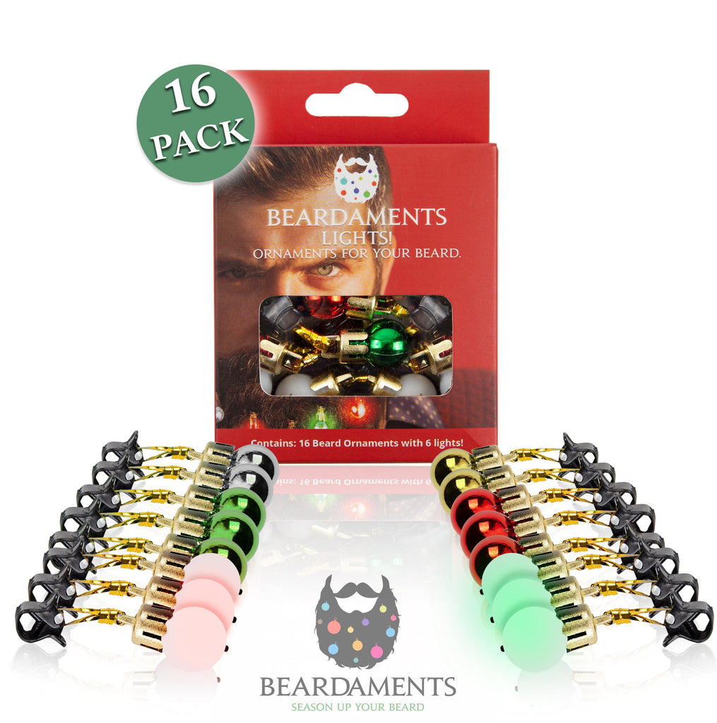 New Beardaments Lights Light Up Beard Ornaments 