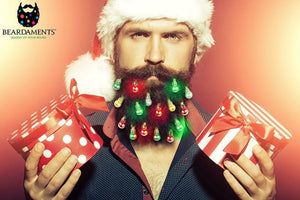 NEW! Beardaments Lights- Light Up Beard Ornaments-Beard Ornaments-Beardaments-Beardaments Beard Ornaments Glitter